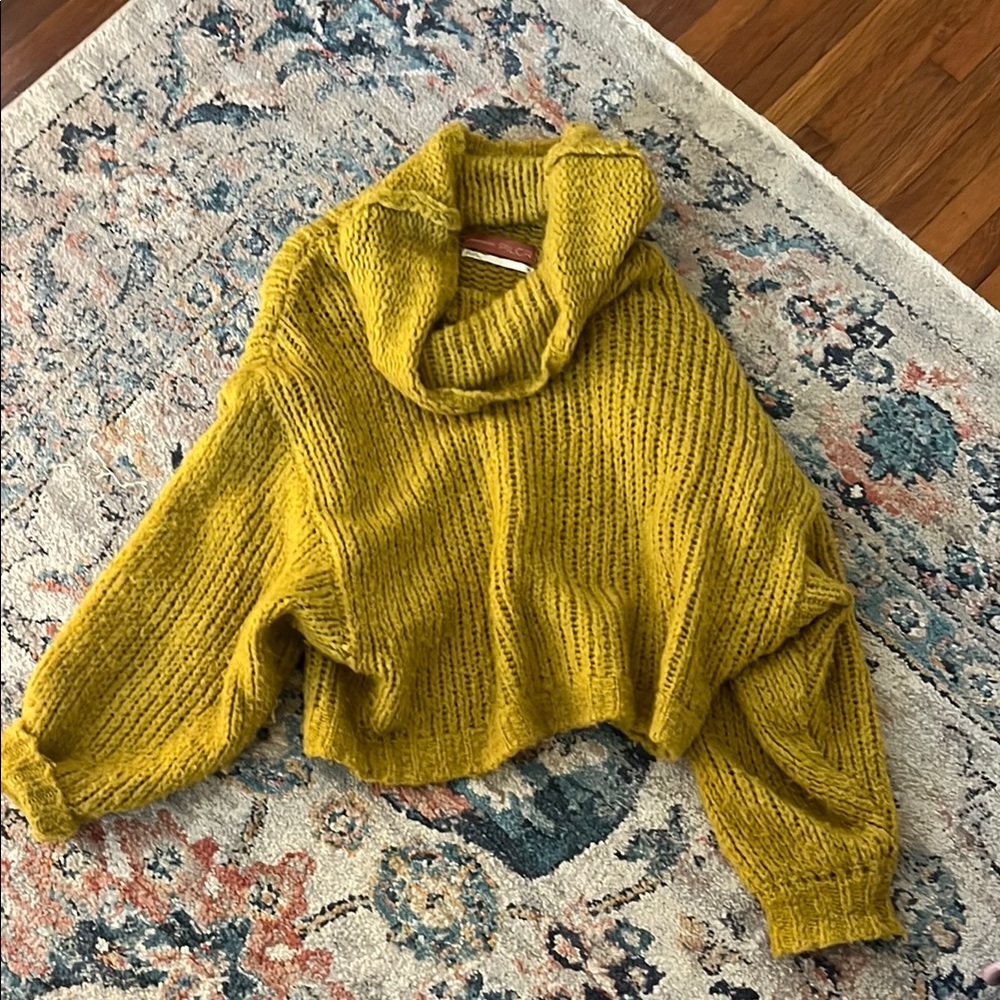 Cozy Mustard Yellow Women's Sweater